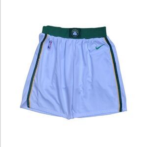 NBA X Nike Boston Celtics Basketball Shorts Medium White Green